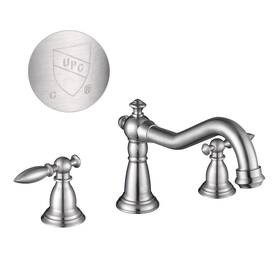 81fh3006-h06-bn Aquaterior Widespread Basin Faucet Bathroom Sink Mixer Tap 2 Handles Brushed