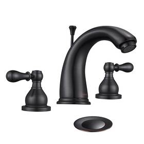 81fh3008-h15-orb Aquaterior Oil Rubbed Bronze Bathroom Faucet 3 Hole Undermount Sink Tap Pop Up Drain