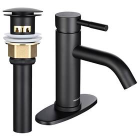 A-na-021-na-na Aquaterior Bathroom Vessel Faucet Single Handle Mixer Tap With Pop-up Drain