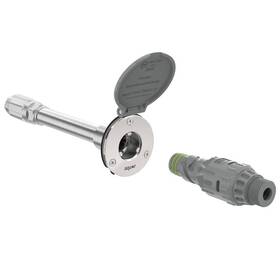 Hhp008 Aquor Outdoor Wall Faucet 1/2 Inch Npt Inlet 3/4 Hose Connector X 8 Modern Silver