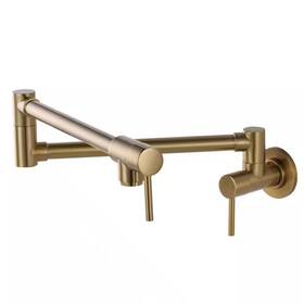 Arcora 313034254234 Double Handle Wall Mounted Pot Filler Kitchen Faucet Included Installation Acces