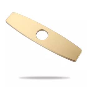 Arcora 744759264541 9.6 Inch X 2.4 0.3 Faucet Deck Plate In Brushed Gold