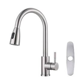 Ar7100301 Arcora Single-handle High Arc Kitchen Faucet With Pull Down Sprayer And Deckplate In