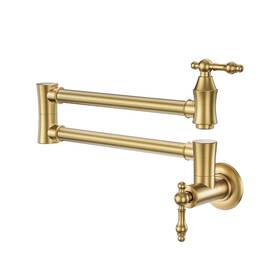 Ar7106800g Arcora Pot Filler Faucet Traditional Brushed Gold Wall Mount Comm