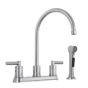B0d7h916ym Arrisea 2 Handle Kitchen Sink Faucet Side Sprayer 4 Hole 8 Inch Centerset