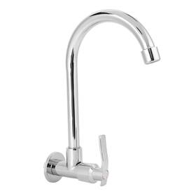 Aunmas 784911310556 Kitchen Faucet Water Sink Single-tube Cold Wall-mounted 360 Rotatab