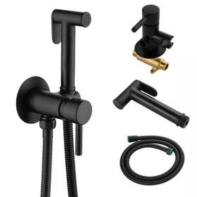 Aurora Decor 445045311354 Ala Single-handle Bidet Faucet With Sprayer Holder Solid Brass Hot And Cold Wat
