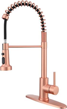 Gd-yf1030 Avola Pull Down Kitchen Faucet With Sprayer Spot-free Copper W
