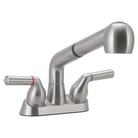 Pof4-1mb Awelife Utility Sink Faucet Laundry Room With Pull Out Sprayer Tub A