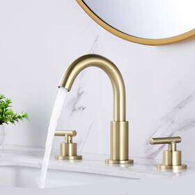 Awztoo 758871280600 8 Inch Widespread Bathroom Sink Faucet 3 Holes