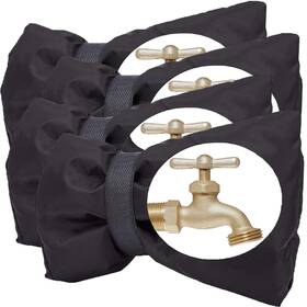 Azko 734914604787 4pack Faucet Covers For Winter Insulated Spigot 5.9 Inch W X8.7 H Hose Bib
