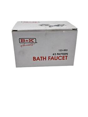 K123-003 B&k B&k123-003 123-003 Cp Bath Faucet 3/4 Inch Male Bathcock