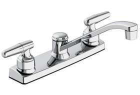 Ebu65wcp B Langer Belanger Low-arc Two Handle Kitchen Faucet Polished Chrome New In Box