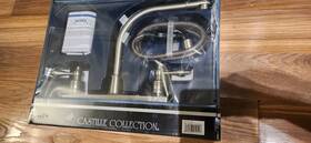 756-sb Banner Faucets Castille Collection Brushed Nickel 8 Inch Kitchen Faucet With Side