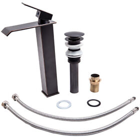 05ibkm Bathroom Waterfall Basin Sink Faucet Oil Rubbed Bronze Mixer Tap Set With Drain
