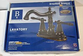 Baypointe 052088043592 Classic Two Handle Centerset Lavatory Faucet With Pop-up Drain Oil Rubbed Bronze