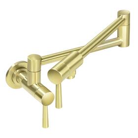 Bestjeef 710917164947 Cwm Brushed Gold Pot Filler Faucet Stainless Steel Commercial Wall Mount Kitc