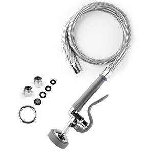 Im-us-kh112 Bestjeef Cwm Spray Valve With 45 Flexible Stainless Steel Hose Pre Rinse Sprayer