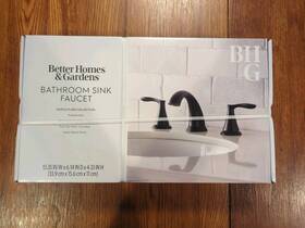 Bh65097026121an Better Homes Garden New Black 8 Inch 3 Holes Bathroom Faucet Sink Vanity
