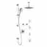 Bf1180-120-101 Umani Kalia Brushed Nickel Shower Set W Ceiling Mount Head Body Sprays 670392006586