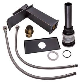 074f12 Bfo Bathroom Basin Sink Faucet Mixer Tap Oil Rubbed Bronze With Drain And Cover Plate