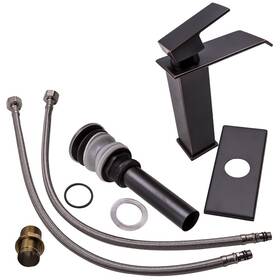 Jbqos3 Bfo Bathroom Waterfall Basin Sink Faucet Oil Rubbed Bronze Mixer Tap With Cover Plate