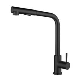 Bfychyc 765260166292 Matte Black Stainless Steel Kitchen Sink Faucet With Pull Down Sprayer Single