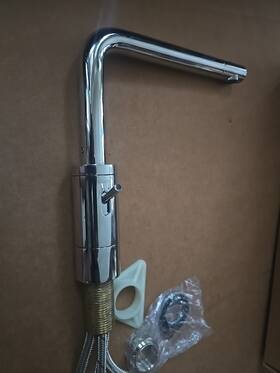 157-043-cr Blanco Podos Single Hole Kitchen Faucet Chrome Less Handspray