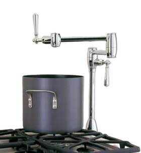 157064st Blanco Deck Mounted Pot Filler Kitchen Faucet Satin Nickel
