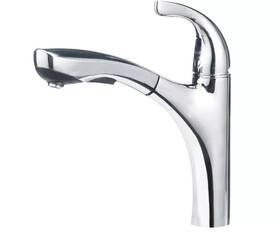 441504 Blanco 441502 Hiland Single Lever Kitchen Faucet With Pullout Spray Chrome