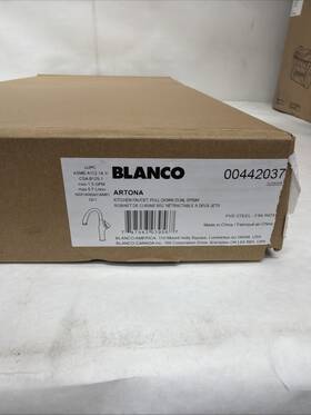Blanco 442037 Artona 1.5 Gpm Stainless Single Hole Pull Down Kitchen Faucet -