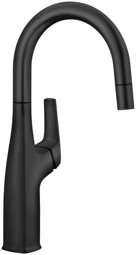 442681 Blanco 443021 Rivana 1.5 Gpm 1 Hole Pull Down Bar Faucet - Black