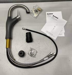 526382 Blanco Prep Bar Faucet Pull Down Stainless Steel Cinder