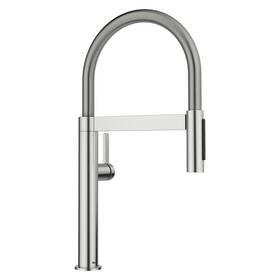 527480 Blanco 527479 Culina Ii Mini 1.5 Gpm 1 Hole Pre-rinse Pull Down - Pvd Steel