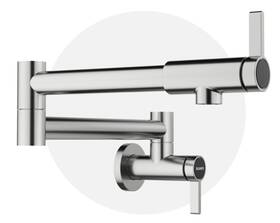 527484 Blanco Faucet Culina Ii Pot Filler Pvd Steel Finish. New In Box