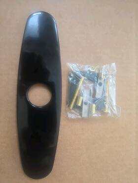 920-002 Blanco Kitchen Faucet Escutcheon Plate Gloss Black