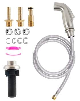 Bl-kss-8036-b Blissvent Kitchen Sink Side Sprayer With Quick Connector Compatible Moen Fauc