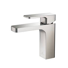 Blossom Kitchen And Bath 842708103412 Solid Brass Lead-free Single-handle High Arc Bathroom Faucet Brush Nickel