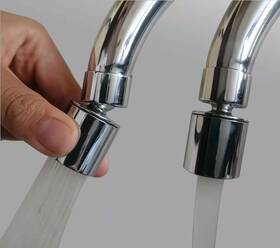 Boarne 710963134390 Kitchen And Bathroom Faucet Nozzle Aerator Extender 360 Degree Swivel