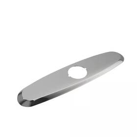 Bocchi 744759160119 Traditional 10 Inch X 2.5 Stainless Steel Oval Kitchen Faucet Deck Plate