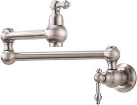 Bokaiya 445046221287 Brushed Nickel Pot Filler Faucet Wall Mount Sus 304 Stainless Steel