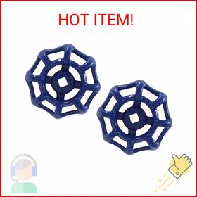 Bokwin Bokwin230701-002 2pcs Metal Outside Faucet Round Wheel Handle 6x6mm Water Spigot Sq