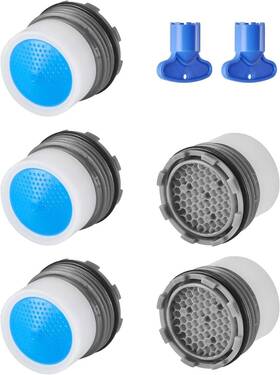 M18.5 Boolavard 313099943906 5 Pieces Faucet Aerator - Insert Water Tap Aerators Flow Restrictor Repla