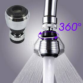 Boyage 670114431832 360 Rotate Kitchen Faucet Water Bubbler Swivel Head Adapter Saving