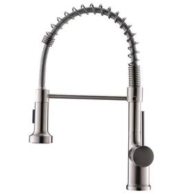 Bm2135n-1p Boyel Living Contemporary Single-handle Gooseneck Pull-down Sprayer Kitchen In