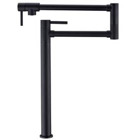 Bm2274b Boyel Living Deck Mounted Pot Filler With Water Supply Line 18.26 Inch Matte Black