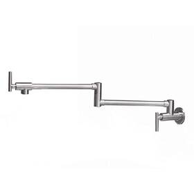 Bwe-a-99357-n Boyel Living Brass Wall Mount Pot Filler In Brushed Nickel
