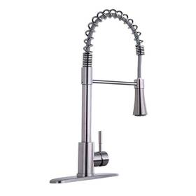 Ms-id-d0675-bn Boyel Living Pull-down Sprayer Kitchen Faucet 1-handle Deckplate Stainless Steel