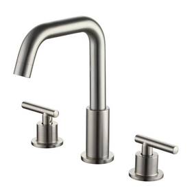 Smd-1514bn Boyel Living Widespread 2-handle Mid-arc Bathroom Faucet 18.1 Inch Brushed Nickel