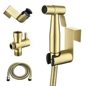 Smd-16029bg Boyel Living Single-handle Bidet Faucet With Sprayer Holder Solid Brass T-valve Adapter And